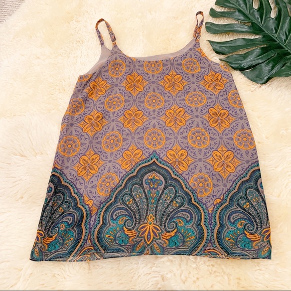 CAbi | 3082 Arabesque Paisley Boho Top Camisole - Picture 3 of 5